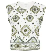 [Giambattista Valli] Jersey Embellished Short Sleeves Tee