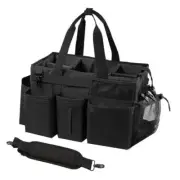 Wearable Cleaning Caddy, Cleaning Caddy Supplies Organizer with Handle & Black