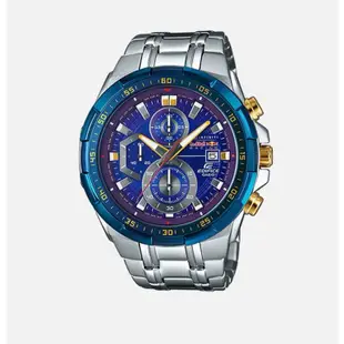 EDIFICE 卡西歐大廈計時碼表 EFR-539 系列不銹鋼男士手錶 / Jam Tangan Lelaki