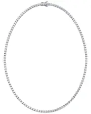 14K 10.00 ct. tw. Lab-Grown Diamond Straight Line Necklace