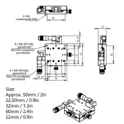 XY Linear Stage Cross Roller Micrometer Manual Slide Table Trimming Platform NY9