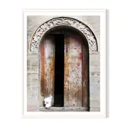 My Home Framed Printed Wall Art - White
