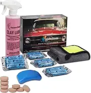 Car Clay Bars Auto Detailing 400g and Clay bar Lubricant Tablets 8 Pack(1pcs=16 oz) Clay bar kit,Include Portable Spray Bottle and Micro Fiber Towel,for Car Detailing Damage Free Cleaning