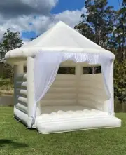 Commercial White Jumping Castle
