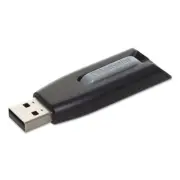 Rubbermaid Commercial 49189 128 GB Store 'N' Go V3 USB 3.0 Drive - BLK/GRY New