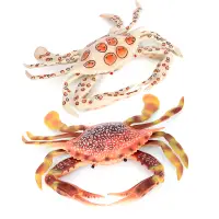 在飛比找蝦皮購物優惠-✌限时熱銷✌兒童動物玩具 仿真海洋生物螃蟹模型海螃蟹超大梭子