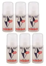 ^ 6 x Deonat Crystal Deodorant Roll On 65mL
