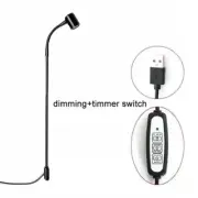 USB Grow Light for Indoor Plants LED Plant Lamp with Stand Flexible Gooseneck He