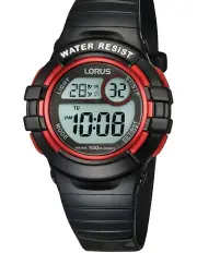 [Lorus] R2379HX 9 Black/Red Digital Sports Watch