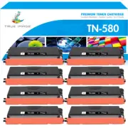 8 PK High Yield BLACK TN-580 Toner for Brother TN580 HL-5240 MFC-8460 HL-5250