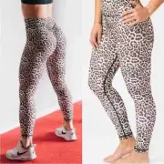 NWTs ZYIA Active | Leopard Brilliant Scrunchy High Rise Leggings 7/8 24” size 12