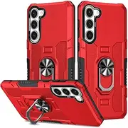 Back Case Cover Full Protective Case for Samsung Galaxy S23 Plus Case,Heavy Duty Hybrid Shockproof Protective Case with [360° Rotatable Kickstand] TPU Bumper Drop Protective Covers Protective Case (C