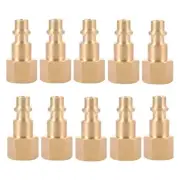 10 Pcs 1/4Inch Quick-Connect Air Hose Fitting Female Air Coupler and Plug