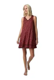 New Simply Vera Vera Wang Red Floral Chemise Nightgown Nightie Size S Small NWT