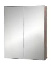 [Cefito] Bathroom Mirror Cabinet Vanity 600mm x720mm in Oak