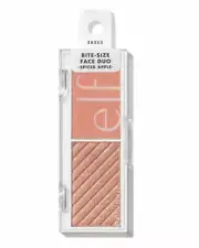 e.l.f. Bite Size Face Duo Highlighter Blush, Spiced Apple