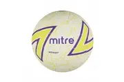Mitre Intercept F18P Training Grade Netball White Light Green Purple Size 4