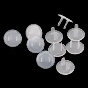 10Pcs White Power Socket Plugs Protector Cover,Protection anti Electric Shock El
