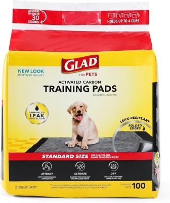for Pets Black Charcoal Puppy Pads 23" X 23" Allinone Puppy Potty Training Pads