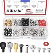 Hilitchi 310PCS Computer Screws Assortment Kit Motherboard Standoffs Screw Computer Screws Standoffs for Universal Motherboard Fan Case Power Supply Graphics PC Case Repair Computer Parts