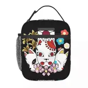 i2982 Kitsune No Yaiba Thermal Insulated Lunch Bag Women Manga Demon Slayer Resuable Lunch Tote for School Multifunction Food Box swg215