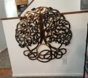 Metal wall art tree of life 34" outdoor unique home decor living room decor art