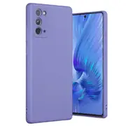 MCC For Samsung Galaxy Note20 4G 5G Soft Liquid Silicone Shockproof Case Cover Note 20 N980 N981 [Dark Purple]