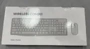 Wireless Keyboard and Mouse Combo Full-Sized Ergonomic Computer Keyboard 2.4G...