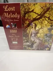 SunsOut Nene Thomas Lost Melody 1000 pc Panorama Jigsaw Puzzle Violin Swan