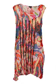 Crinkle Abstract Tunic--THR-1470