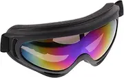 Anneome Windproof Glasses Mountaineering Glasses Dustproof Sunglasses Cycling Goggles Anti-glare Lenses Goggles Men Snowboard Goggles Vintage Motorcycle Goggles Yellow