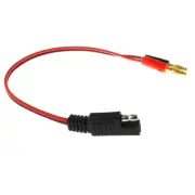 18AWG SAE to 4mm Banana Plug Battery Charge Adapter Cable Solar Panel Charger