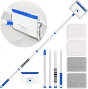 Baseboard Cleaner Tool with Handle, Wall Extendable Long Handle ,Door Frame