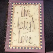 Live Laugh Love - Blank Spiral Bound Journal