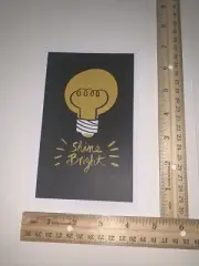 Hallmark Studio Ink Funny Postcard: Lightbulb You Got It Shine Bright In Da Dark