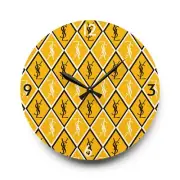 Inspired Design YSL Monogram Acrylic Round Wall Clock