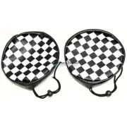 Checkered Flag Driving Light Covers (PAIR) for FORD XW-XY