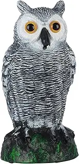 skycabin Natural Scarecrow Realistic Owl Decoy to Scare Bird Away,Plastic Owl Statue for Garden&Outdoor Protection to Keep Birds,Magpie,Seagull,Pigeon Away