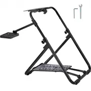 VEVOR Foldable Racing Steering Wheel Stand, Height Adjustable Universal Base Compatible with Logitech & Thrustmaster Racing Wheel and Pedal, Heavy-dut