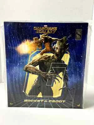 Hot Toys MMS 254 Guardians of the Galaxy Rocket & Groot Set 1/6 Scale NEW SEALED