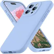 ROUMAYMAY for iPhone 15 Pro Max Case, Liquid Silicone Shockproof Upgraded [Camera Cover], with Soft Fine Smooth Microfibre Lining Anti-Scratch, Full Body Phone Case for iPhone 15 Pro Max Cover, Blue