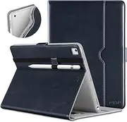 DTTO for iPad 9.7 Inch 5th/6th Generation 2018/2017 Case with Apple Pencil Holder, Premium Leather Folio Stand Cover Case for Apple iPad 9.7 inch, Also Fit iPad Pro 9.7/Air 2/Air - Blue