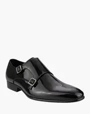 [Flicker] Plain Toe Double Monk Strap