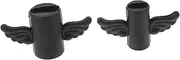 OSOLADY 2PCS USB Cable Protector Cartoon Wing Design Durable Cable Saver for Data Sync and Charging Black for Preventing Breaks and Daily Use