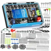 472PCS Fishing Accessories Kit, Waterproof Fishing Tackle Box with Tackle