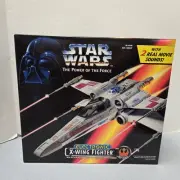 Vtg Star Wars The Power of the Force Electronic X Wing Fighter Kenner 1995 Boxed