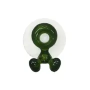 5 pcs Cartoon Animal Sucker Plastic Toothbrush Holders With Suction Cup Bathroom Sets Family Tooth Brush Holder Racks Wall GREEN COLOR