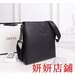 XN二手//GUCCI郵差包信使包單肩斜背包真皮柔軟男包商務休閒男背包背斜背肩背包尺寸 25X27X6CM