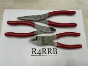 Snap-on Tools USA NEW 100th Anniversary 3pc PEARL RED Soft Grip Plier PL306ACFCE