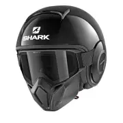 Street Drak Blank BLK Black Jet Helmet
